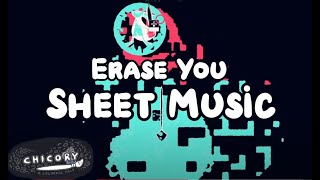 Erase You  Chicory OST  Sheet Music [upl. by Goerke]