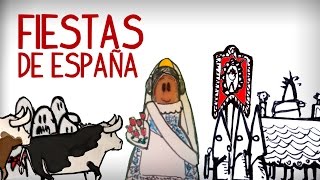 Las fiestas más populares de España cultura española [upl. by Oiril]