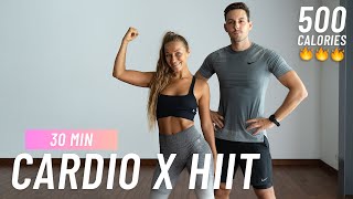 30 MIN CARDIO HIIT Workout  Full Body No Equipment No Repeat [upl. by Ynahpit]