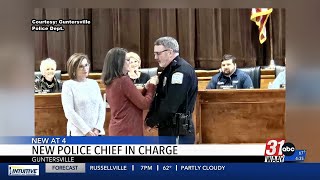 New chief promoted at Guntersville Police Department [upl. by Lalitta374]