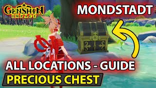 Genshin Impact  All 17 Precious Chest Locations In Mondstadt Full Guide [upl. by Platt]