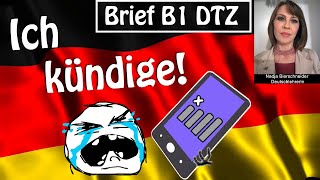 Brief B1 DTZ Kündigung des Handyvertrags [upl. by Peper]