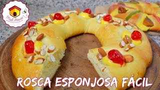 Rosca de pascuas ESPONJOSA receta fácil [upl. by Arbmat]