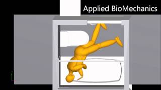 Fall Simulation using Program MADYMO  Loss of Balance [upl. by Press21]