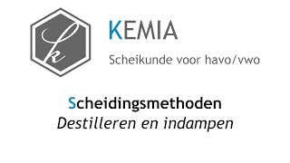 Scheidingsmethoden Destilleren en indampen [upl. by Shiroma]