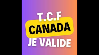 TEST TCF CANADA CONFORME [upl. by Aniaz660]