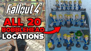 FALLOUT 4 ALL 20 BOBBLEHEAD LOCATIONS [upl. by Kamaria]