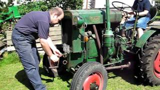 Deutz F1M414 Bj1949 Startvorgang mit Zuendfix [upl. by Arbed]