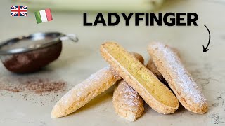 HOW TO MAKE Ladyfingers  HOMEMADE SAVOIARDI biscuits for TIRAMISU [upl. by Mcallister]