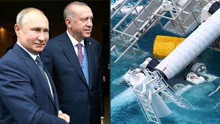 Putin und Erdogan geben Startschuss für TurkstreamGasleitung  AFP [upl. by Enilra]