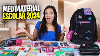 MEU MATERIAL ESCOLAR 2024 [upl. by Freed]