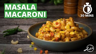 Masala Macaroni Recipe  Indianised Pasta  Vegetarian Recipe  Snack Recipe  Cookd [upl. by Asiak]