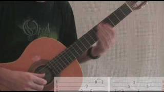 Opeth Guitar Lesson  Benighted part one [upl. by Wilscam]