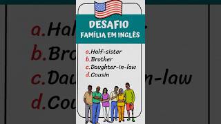 Quiz de membros da família em inglês vocabuláriodeinglês inglesnoyoutube inglesemcasa [upl. by Enelia]