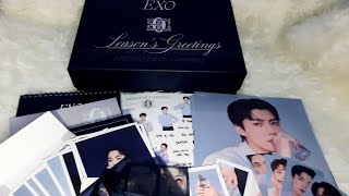 UNBOXING EXO 2022 SEASONS GREETINGS SMTOWNampSTORE [upl. by Aerdnu]