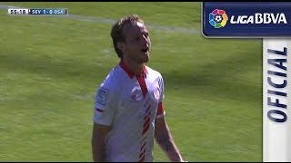 Gol de Rakitic 10 en el Sevilla FC  Osasuna  HD [upl. by Jannelle]