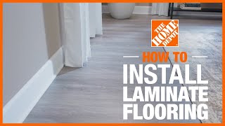 How to Install Laminate Flooring  The Home Depot [upl. by Breena294]