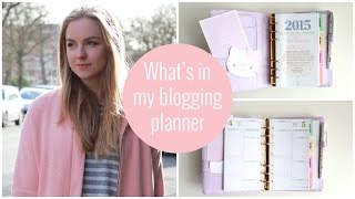 Whats in my blogging planner  Kikki K life planner amp life is crafted inserts  Axelle Blanpain [upl. by Hedges929]