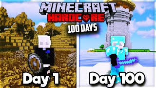 I spent 100 Days in a Zombie Apocalypse in Hardcore Minecraft Heres what happened [upl. by Aynav]