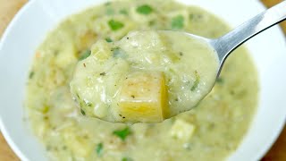 Creamy celery and potato soup  Vegan recipe [upl. by Pricilla]