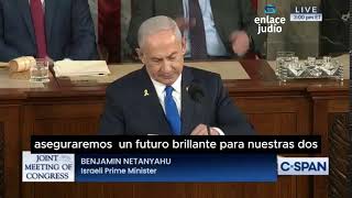 Discurso de Benjamín Netanyahu en el Congreso de los Estados Unidos  Julio 24 2024 [upl. by Norramic]