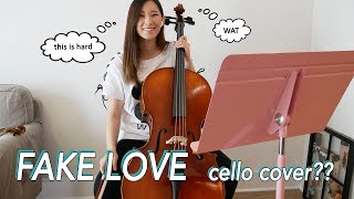 Violinist plays BTS quotFake Lovequot on CELLO wsheet music [upl. by Lacey]