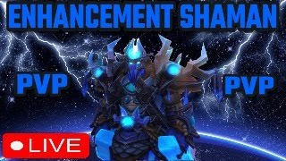 Enhancement Shaman PVP ACTION Shufflesbattlegroundsduelsarenas [upl. by Akirdnas]