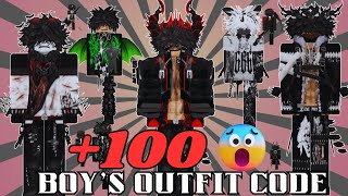 100 Brookhaven New codes for boys Outfits Clothes  Emo boys outfits codes for HSL [upl. by Nnyre492]