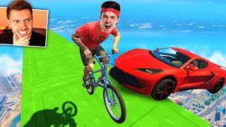 GTA V BMX vs ENALDINHO  tentando fugir de YOUTUBERS [upl. by Aihsik]