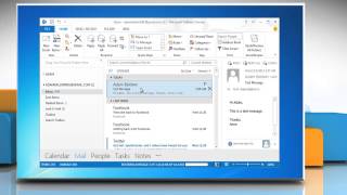 How to create a contact from a received email in Outlook 2013 in Windows® 7 [upl. by Felton302]