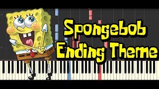 Spongebob Ending Theme Synthesia Piano Cover [upl. by Kalila811]