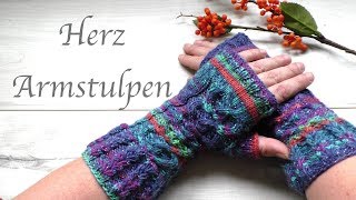 Armstulpen Zauberball stricken [upl. by Kizzee350]