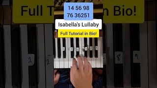 Isabellas Lullaby Easy Piano Tutorial [upl. by Catlin925]