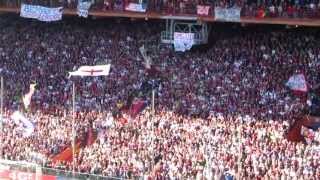 Genoa 1  1 Samp 140413 Tifo ultras Genoa [upl. by Aicelav]