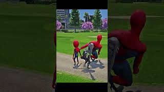 Venom kill power SpiderMan 😲😭 Shorts Gta5 Cartoon Viral shortsfeed [upl. by Wasson]