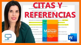 🟠 CITAS y REFERENCIAS APA 7ma edición  Normas APA séptima ed [upl. by Horter]