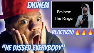 First Time Hearing quotThe Ringerquot Eminem REACTION [upl. by Elbys]