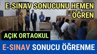 eSınav Sonuçları Nasıl Öğrenilir Açık Ortaokul Sınav Sonuçları Hemen Nasıl Öğrenilir [upl. by Mohandas169]