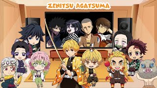 Demon Slayer React to Characters with Same Voice Actor as Zenitsu Agatsuma ft Hashira [upl. by Ruffo223]