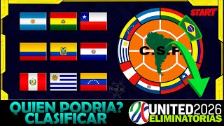 Los 6 cupos y medio de CONMEBOL al mundial 2026  Análisis de los posibles clasificados [upl. by Ettennor]