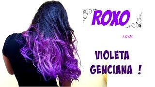 COMO PINTAR CABELO COM VIOLETA GENCIANA [upl. by Ellehcsar]