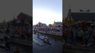 Frenzied Start of Canoeings Greatest Race The Consumers Energy AuSable River Canoe MarathonSHORT [upl. by Yolande272]