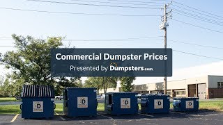 Commercial Dumpster Rental Prices  Dumpsterscom [upl. by Geer]