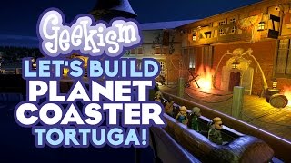 ☠ Tortuga The Pirate Village  Pirate Log Flume Part 3  Lets Build Planet Coaster 19 [upl. by Faith]