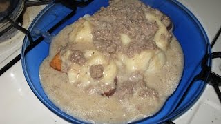 SOS  shit on the shingles or creamed beef on toast  the way my daddy use to make it at home [upl. by Trilbee]