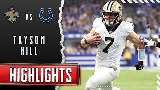 Taysom Hill Every Play vs Colts  Week 8 Highlights [upl. by Ytoc]