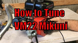 How to Tune VM22 Mikuni Clone Carburetor Predator 224 Build 212 Mini Bike Go Kart VM22 Carb Install [upl. by Nathanial]