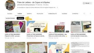 Guide de prise en main de la chaîne pour les candidats au CAPES de Lettres [upl. by Sivra737]