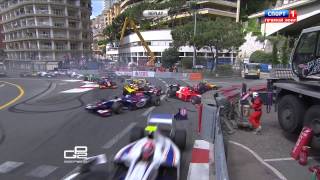 GP2 start crash Monaco 2013 [upl. by Jacinta]