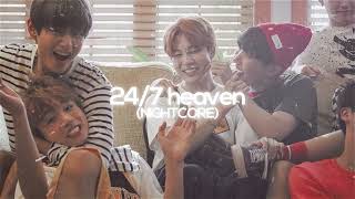 24 7heaven  bts sped upnightcore [upl. by Edyaj]